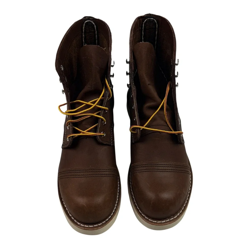 Red Wing 8088 Iron Ranger Mens 7.5 D Amber Harness Leather Wedge Sole Work Boots